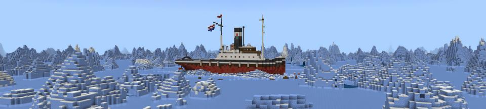 Panorama of the Minecraft Bedrock Marketplace product Shipwreck Survival 2 created by Novasoft.