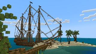 Screenshot of the Minecraft Bedrock Marketplace product Shipwreck Survival created by Minty.