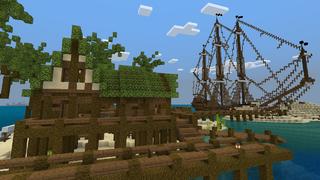 Screenshot of the Minecraft Bedrock Marketplace product Shipwreck Survival created by Minty.