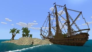 Screenshot of the Minecraft Bedrock Marketplace product Shipwreck Survival created by Minty.