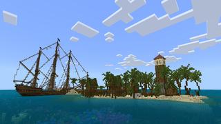 Screenshot of the Minecraft Bedrock Marketplace product Shipwreck Survival created by Minty.