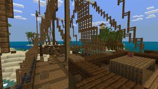 Screenshot of the Minecraft Bedrock Marketplace product Shipwreck Survival created by Minty.