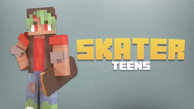Thumbnail of the Minecraft Bedrock Marketplace product Skater Teens created by Minty.
