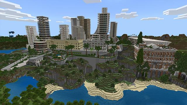 Screenshot of the Minecraft Bedrock Marketplace product THE BIG CITY created by Minty.