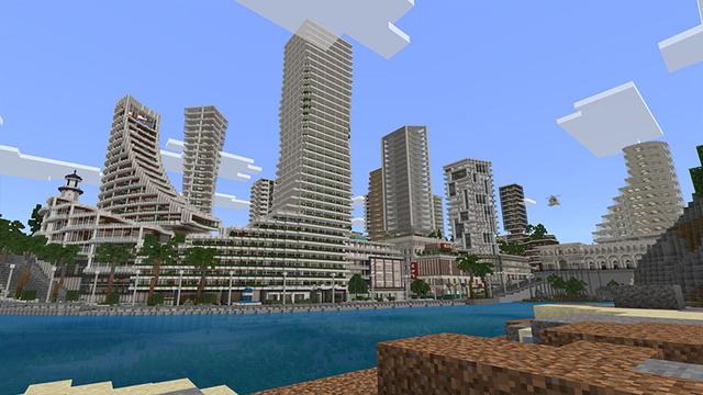 Screenshot of the Minecraft Bedrock Marketplace product THE BIG CITY created by Minty.