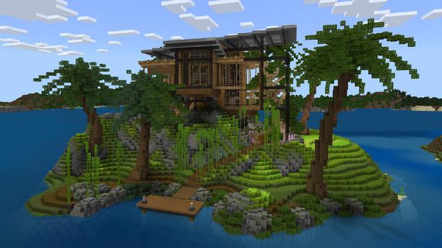 Screenshot of the Minecraft Bedrock Marketplace product TROPICAL MANSION created by Minty.