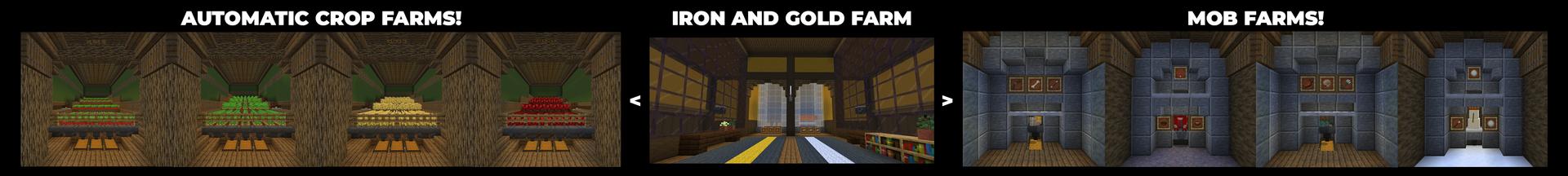 Panorama of the Minecraft Bedrock Marketplace product ULTIMATE SURVIVAL BASE created by Minty.