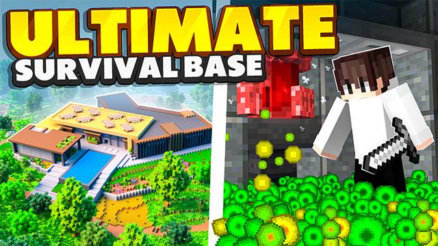 Thumbnail of the Minecraft Bedrock Marketplace product ULTIMATE SURVIVAL BASE created by Minty.