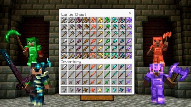 Screenshot of the Minecraft Bedrock Marketplace product Combat Expansion created by Misfits.