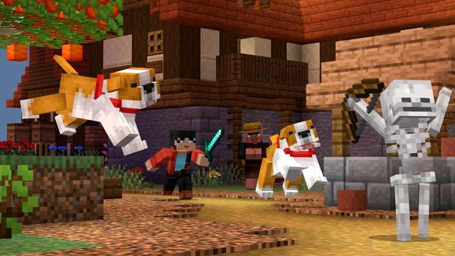 Screenshot of the Minecraft Bedrock Marketplace product Farms + Foods created by Misfits.