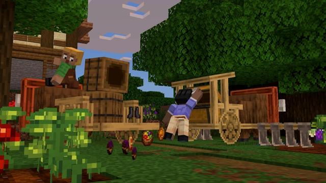 Screenshot of the Minecraft Bedrock Marketplace product Farms + Foods created by Misfits.