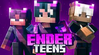 Thumbnail of the Minecraft Bedrock Marketplace product Fire Ender Teen Skins created by Misfits.
