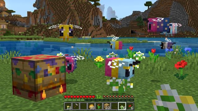 Screenshot of the Minecraft Bedrock Marketplace product Hive of Harmony Add-On created by Misfits.