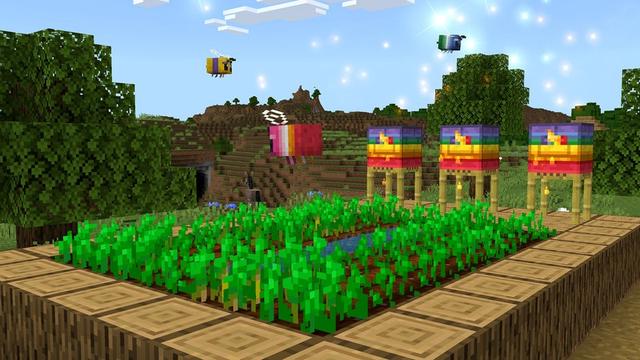 Screenshot of the Minecraft Bedrock Marketplace product Hive of Harmony Add-On created by Misfits.