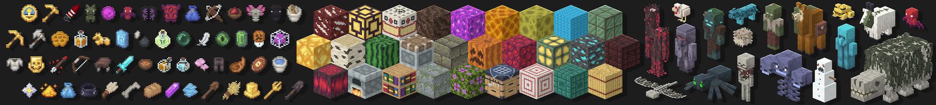 Panorama of the Minecraft Bedrock Marketplace product Horror Texture Pack created by Misfits.