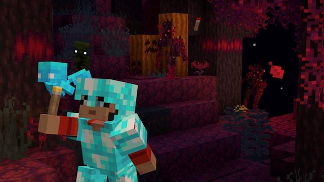 Screenshot of the Minecraft Bedrock Marketplace product Horror Texture Pack created by Misfits.