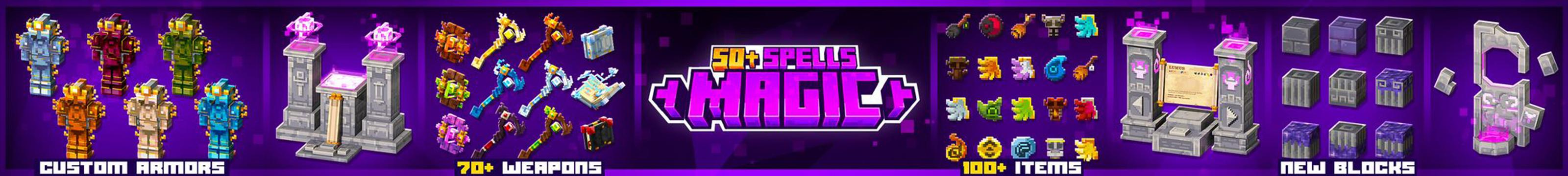 Magic Add-On by Misfits | CHUNK - Minecraft Bedrock Marketplace Explorer