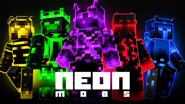 Thumbnail of the Minecraft Bedrock Marketplace product Neon Mobs created by Misfits.