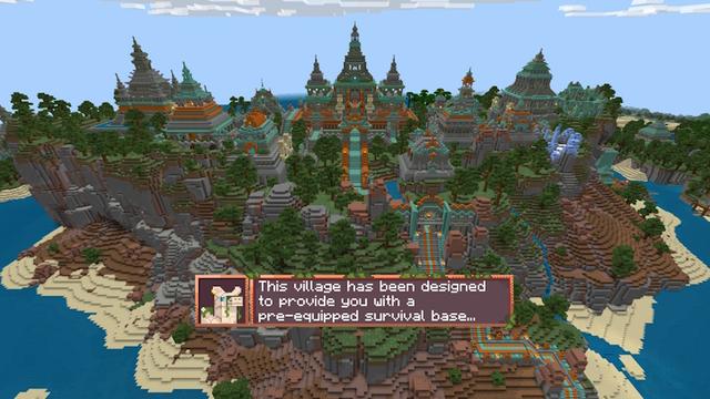 Screenshot of the Minecraft Bedrock Marketplace product Survival Island Base created by Misfits.