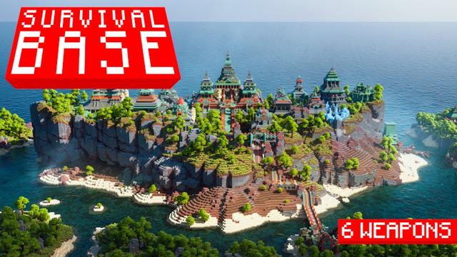 Thumbnail of the Minecraft Bedrock Marketplace product Survival Island Base created by Misfits.