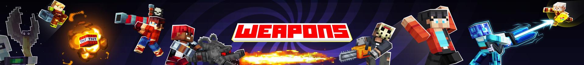 Panorama of the Minecraft Bedrock Marketplace product Weapon created by Misfits.