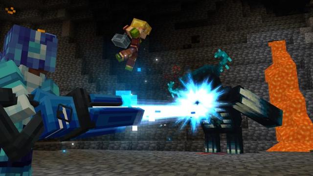 Screenshot of the Minecraft Bedrock Marketplace product Weapon created by Misfits.