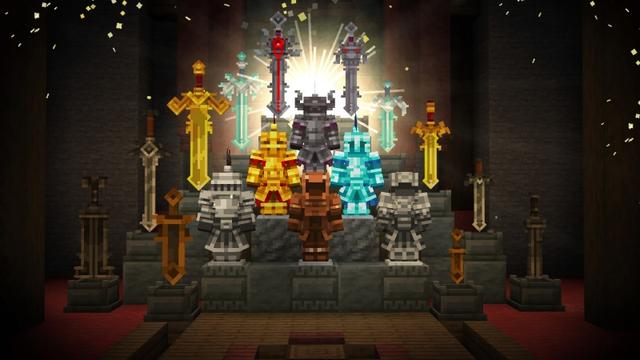 Screenshot of the Minecraft Bedrock Marketplace product Weapons Evolve created by Misfits.