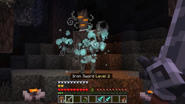 Screenshot of the Minecraft Bedrock Marketplace product Weapons Evolve created by Misfits.