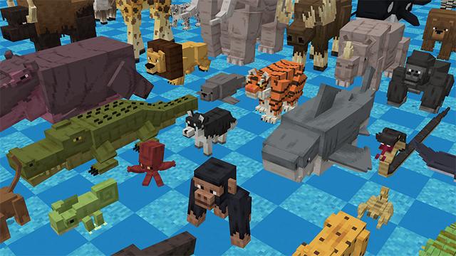 Screenshot of the Minecraft Bedrock Marketplace product Animals Add-On created by Mob Pie.