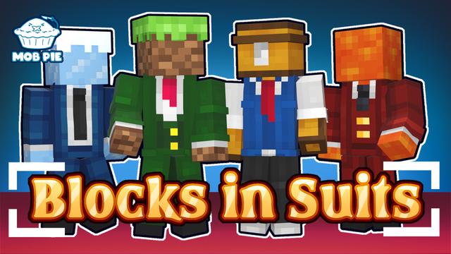 Thumbnail of the Minecraft Bedrock Marketplace product Blocks in Suits created by Mob Pie.