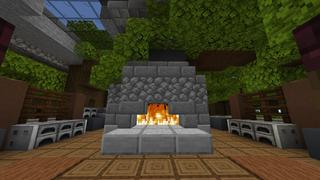 Screenshot of the Minecraft Bedrock Marketplace product Cliffside Millionaire Mansion created by Mob Pie.