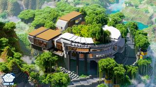 Thumbnail of the Minecraft Bedrock Marketplace product Cliffside Millionaire Mansion created by Mob Pie.