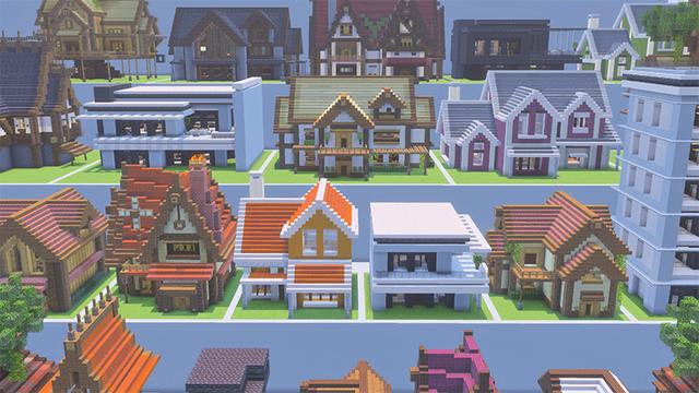 Screenshot of the Minecraft Bedrock Marketplace product Craftable Homes Add-On created by Mob Pie.