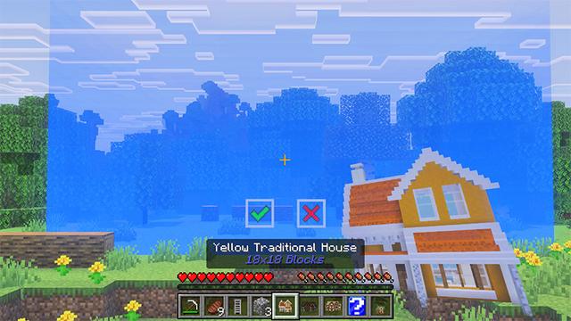 Screenshot of the Minecraft Bedrock Marketplace product Craftable Homes Add-On created by Mob Pie.