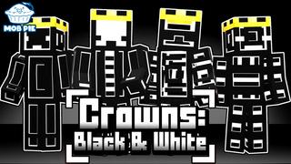 Thumbnail of the Minecraft Bedrock Marketplace product Crowns: Black & White created by Mob Pie.