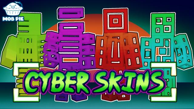 Thumbnail of the Minecraft Bedrock Marketplace product Cyber Skins created by Mob Pie.