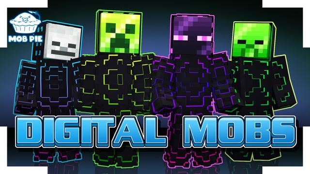 Thumbnail of the Minecraft Bedrock Marketplace product Digital Mobs created by Mob Pie.