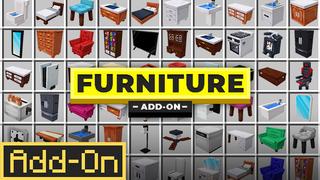 Thumbnail of the Minecraft Bedrock Marketplace product Furniture Add-On created by Mob Pie.