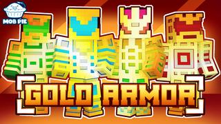 Thumbnail of the Minecraft Bedrock Marketplace product Gold Armor created by Mob Pie.
