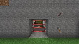 Screenshot of the Minecraft Bedrock Marketplace product Hidden Security Base created by Mob Pie.