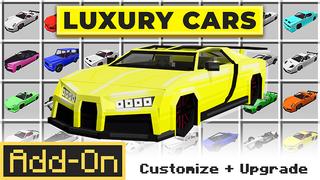 Thumbnail of the Minecraft Bedrock Marketplace product Luxury Cars Add-On created by Mob Pie.