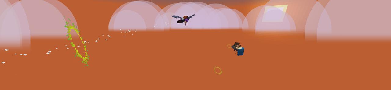 Panorama of the Minecraft Bedrock Marketplace product Magic Witch Delivery Simulator created by Mob Pie.