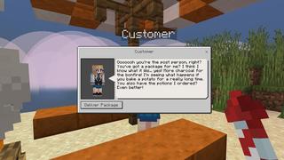 Screenshot of the Minecraft Bedrock Marketplace product Magic Witch Delivery Simulator created by Mob Pie.