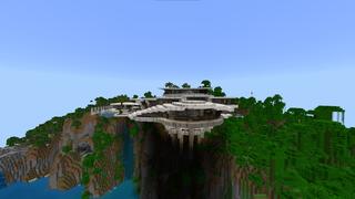 Screenshot of the Minecraft Bedrock Marketplace product Millionaire Cliffside Mansion created by Mob Pie.