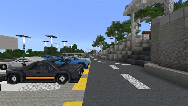 Screenshot of the Minecraft Bedrock Marketplace product Millionaire Cliffside Mansion created by Mob Pie.