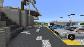 Screenshot of the Minecraft Bedrock Marketplace product Millionaire Cliffside Mansion created by Mob Pie.