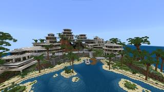 Screenshot of the Minecraft Bedrock Marketplace product Millionaire Island Resort created by Mob Pie.