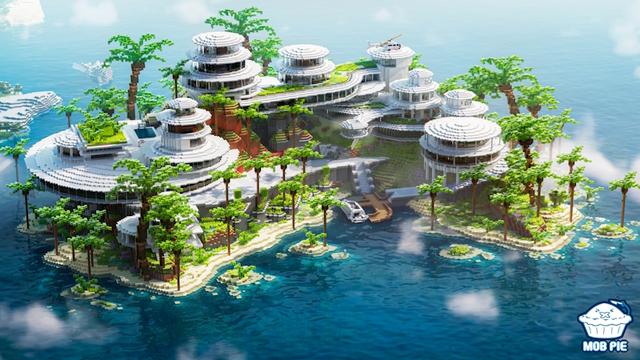 Thumbnail of the Minecraft Bedrock Marketplace product Estância da Ilha do Milionário created by Mob Pie.