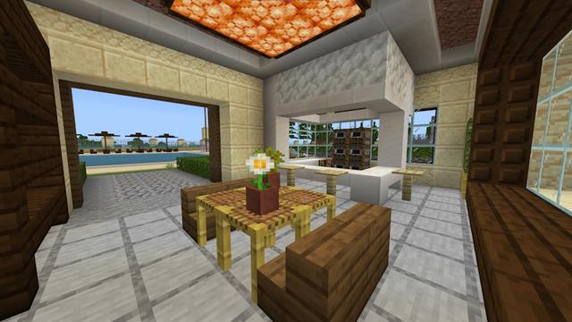 Screenshot of the Minecraft Bedrock Marketplace product Millionaire Mansion created by Mob Pie.