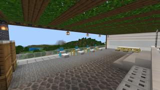 Screenshot of the Minecraft Bedrock Marketplace product Modern Mansion created by Mob Pie.